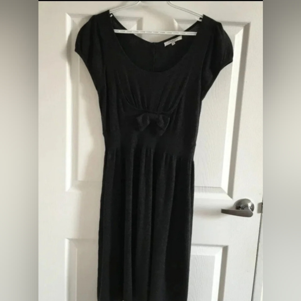 Studio Classics knit dress in dark  grey size 12 us |17" pit-to-pit | waist 14"